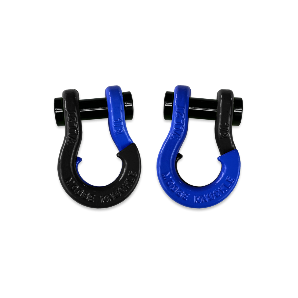 Jowl SxS Recovery Split Shackle 1/2 Black Hole and Blue Balls Combo Moose Knuckle Offroad