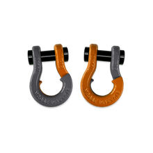 Load image into Gallery viewer, Jowl SxS Recovery Split Shackle 1/2 Gun Gray and Obscene Orange Combo Moose Knuckle Offroad