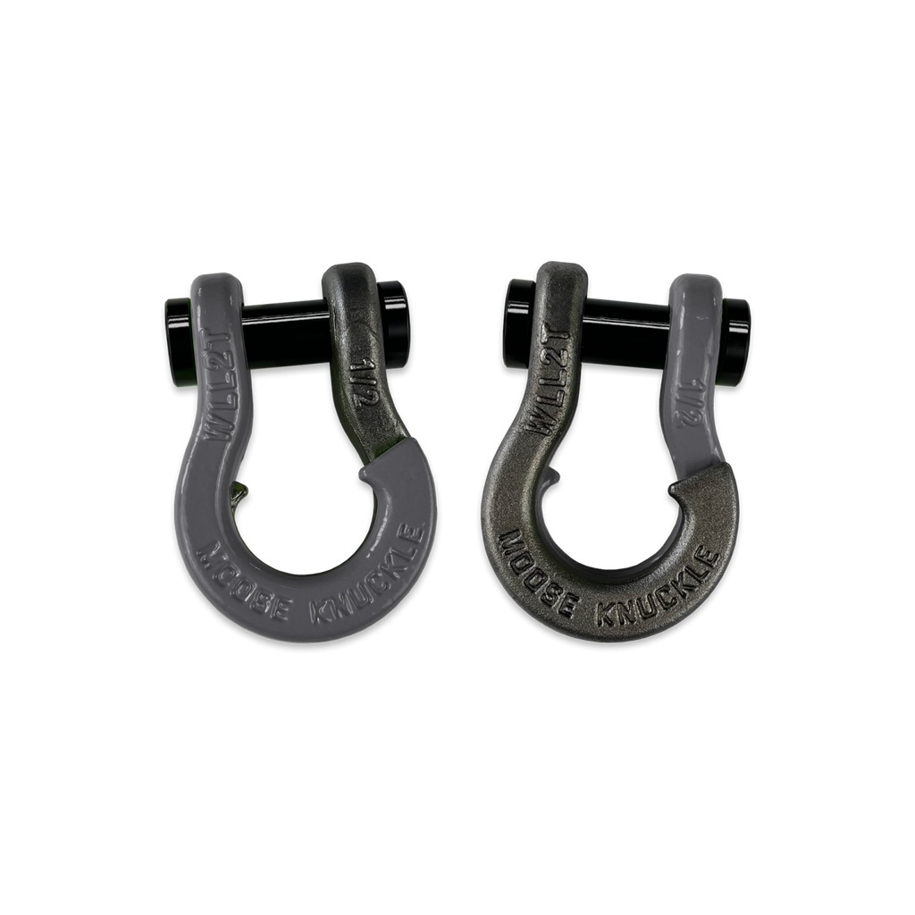 Jowl SxS Recovery Split Shackle 1/2 Gun Gray and Raw Dog Combo Moose Knuckle Offroad