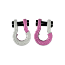 Load image into Gallery viewer, Jowl SxS Recovery Split Shackle 1/2 Pure White and Pretty Pink Combo Moose Knuckle Offroad