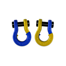 Load image into Gallery viewer, Jowl SxS Recovery Split Shackle 1/2 Blue Balls and Detonator Yellow Combo Moose Knuckle Offroad