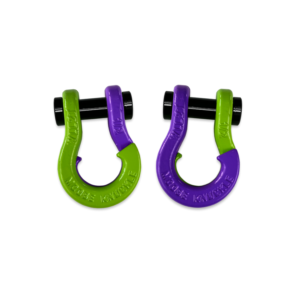 Jowl SxS Recovery Split Shackle 1/2 Sublime Green and Grape Escape Combo Moose Knuckle Offroad