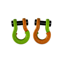 Load image into Gallery viewer, Jowl SxS Recovery Split Shackle 1/2 Sublime Green and Obscene Orange Combo Moose Knuckle Offroad