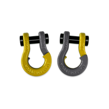 Load image into Gallery viewer, Jowl SxS Recovery Split Shackle 1/2 Detonator Yellow and Gun Gray Combo Moose Knuckle Offroad