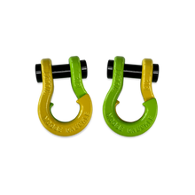 Load image into Gallery viewer, Jowl SxS Recovery Split Shackle 1/2 Detonator Yellow and Sublime Green Combo Moose Knuckle Offroad