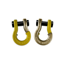 Load image into Gallery viewer, Jowl SxS Recovery Split Shackle 1/2 Detonator Yellow and Brass Knuckle Combo Moose Knuckle Offroad
