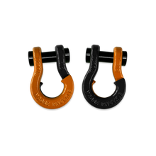 Load image into Gallery viewer, Jowl SxS Recovery Split Shackle 1/2 Obscene Orange and Black Hole Combo Moose Knuckle Offroad