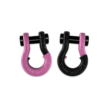 Load image into Gallery viewer, Jowl SxS Recovery Split Shackle 1/2 Pretty Pink and Black Hole Combo Moose Knuckle Offroad
