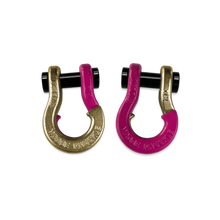 Load image into Gallery viewer, Jowl SxS Recovery Split Shackle 1/2 Brass Knuckle and Pogo Pink Combo Moose Knuckle Offroad