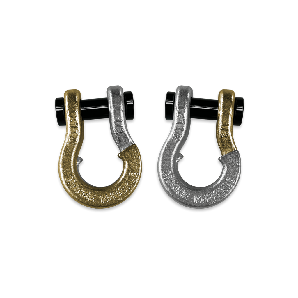 Jowl SxS Recovery Split Shackle 1/2 Brass Knuckle and Nice Gal Combo Moose Knuckle Offroad