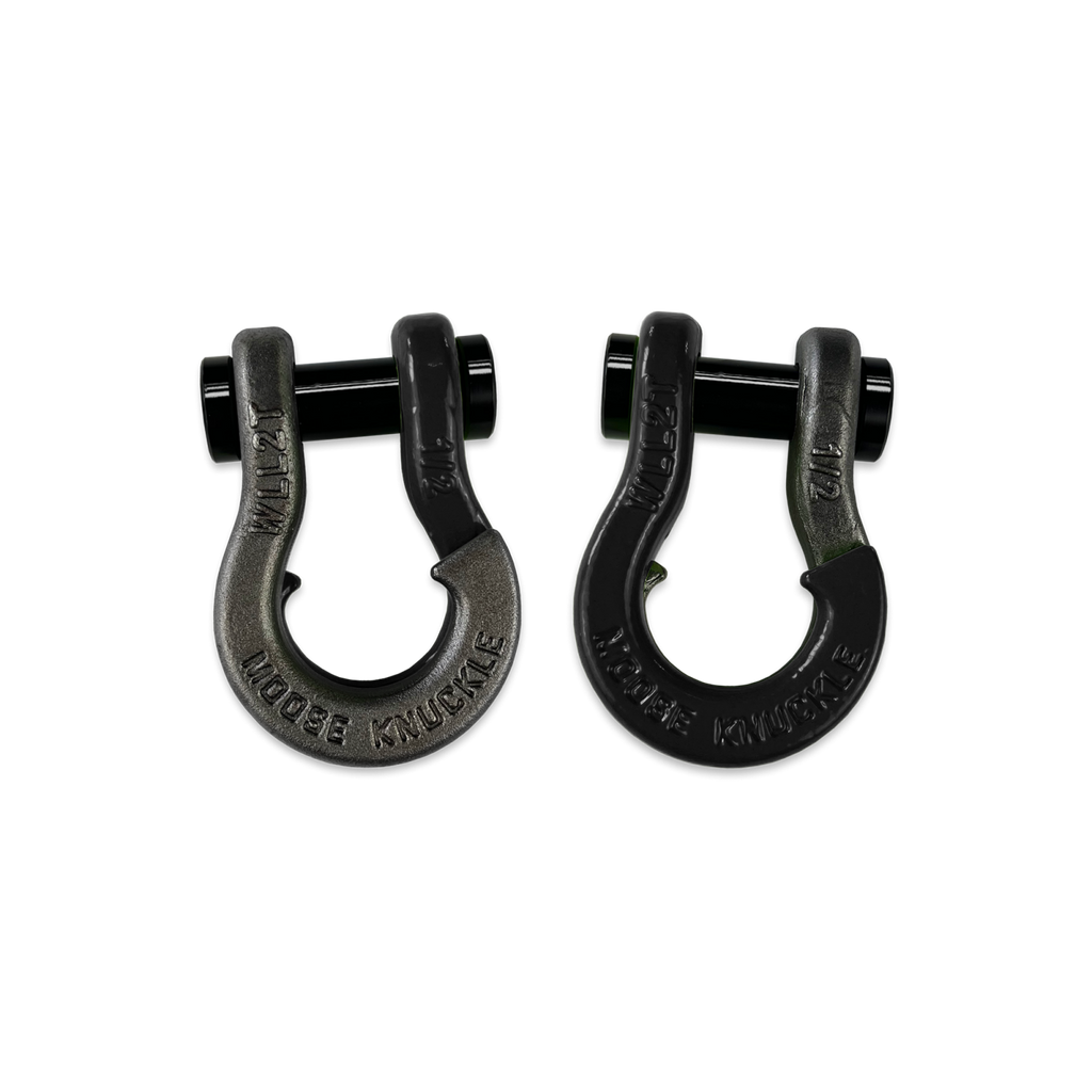 Jowl SxS Recovery Split Shackle 1/2 Raw Dog and Black Hole Combo Moose Knuckle Offroad