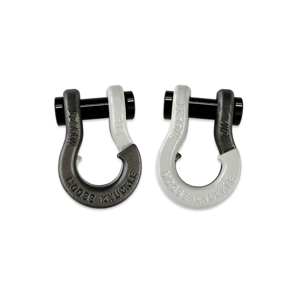 Jowl SxS Recovery Split Shackle 1/2 Raw Dog and Pure White Combo Moose Knuckle Offroad