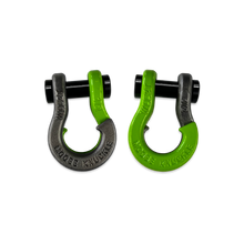Load image into Gallery viewer, Jowl SxS Recovery Split Shackle 1/2 Raw Dog and Sublime Green Combo Moose Knuckle Offroad