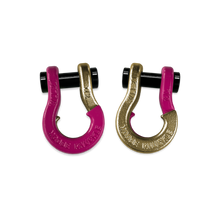 Load image into Gallery viewer, Jowl SxS Recovery Split Shackle 1/2 Pogo Pink and Brass Knuckle Combo Moose Knuckle Offroad