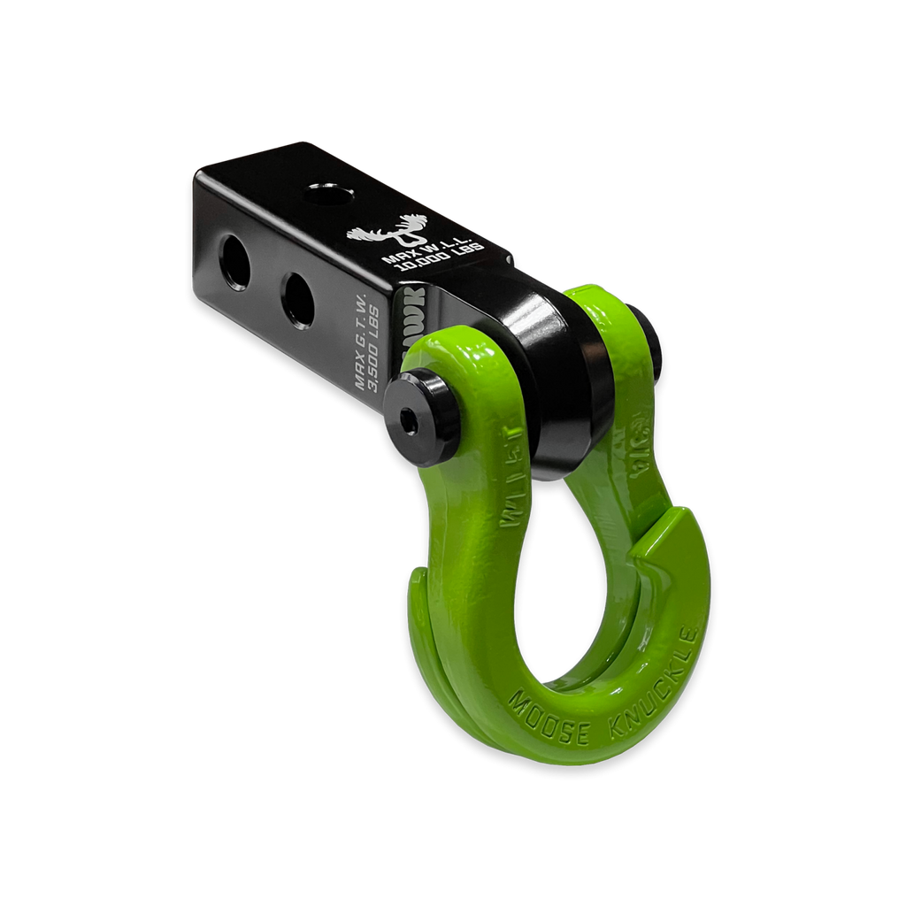 Jowl 3/4 Split Shackle and Mohawk 2.0 Receiver Combo Black Lung / Sublime Green Moose Knuckle Offroad