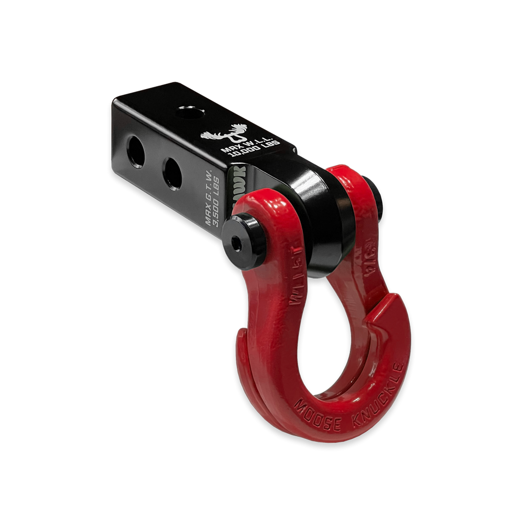 Jowl 3/4 Split Shackle and Mohawk 2.0 Receiver Combo Black Lung / Flame Red Moose Knuckle Offroad
