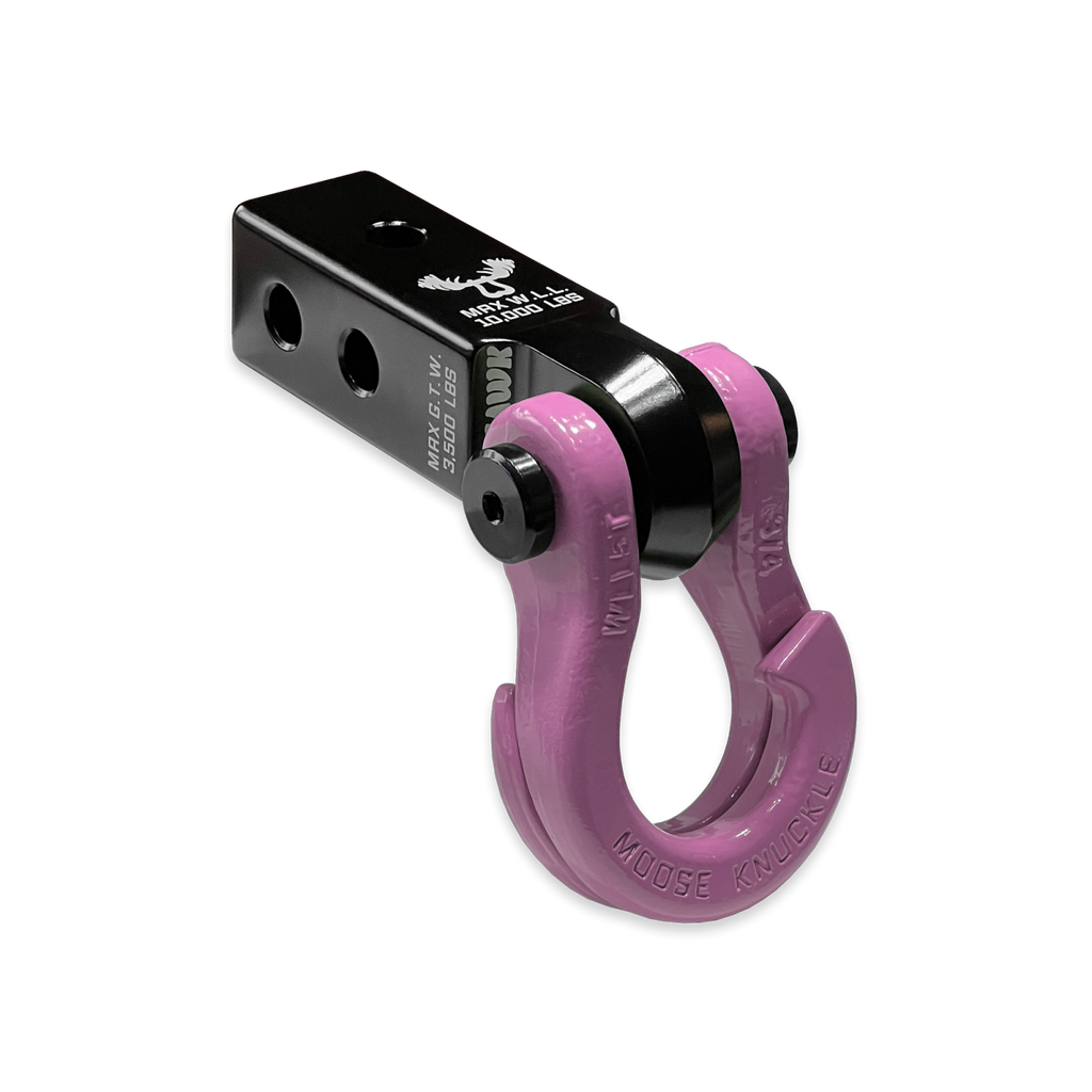 Jowl 3/4 Split Shackle and Mohawk 2.0 Receiver Combo Black Lung / Pretty Pink Moose Knuckle Offroad