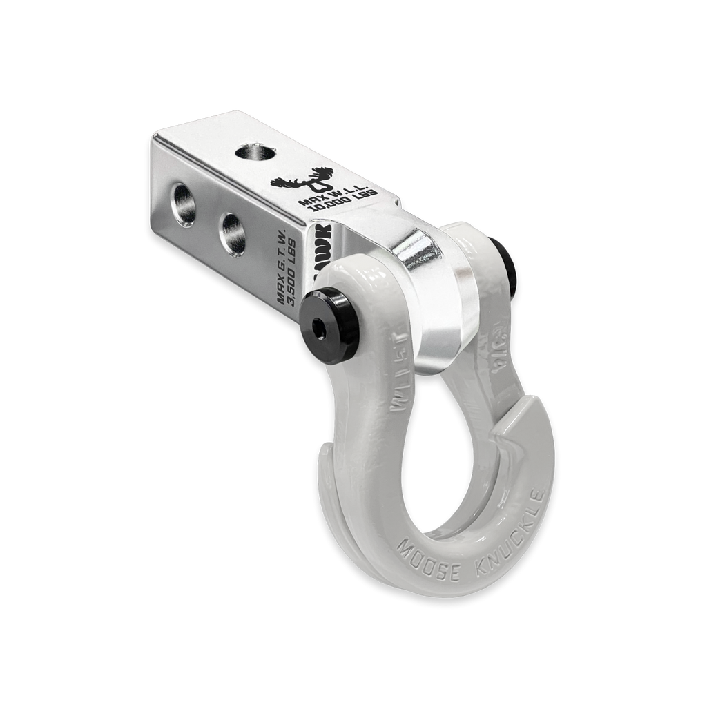 Jowl 3/4 Split Shackle and Mohawk 2.0 Receiver Combo Atomic Silver / Pure White Moose Knuckle Offroad