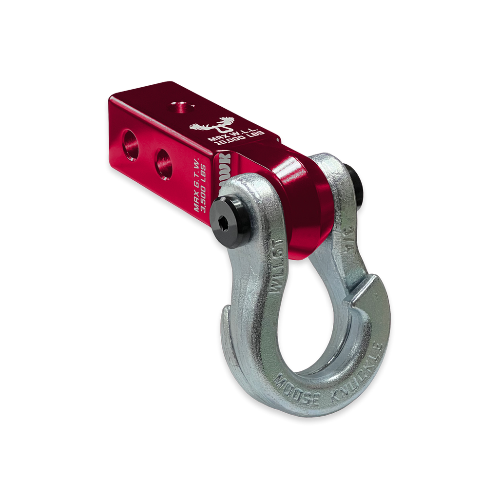 Jowl 3/4 Split Shackle and Mohawk 2.0 Receiver Combo Red Rum / Nice Gal Moose Knuckle Offroad