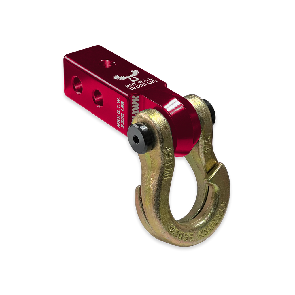 Jowl 3/4 Split Shackle and Mohawk 2.0 Receiver Combo Red Rum / Brass Knuckle Moose Knuckle Offroad