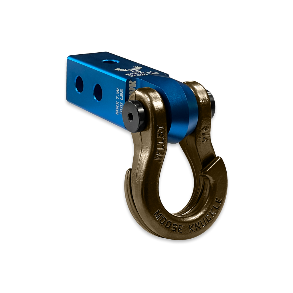 Jowl 3/4 Split Shackle and Mohawk 2.0 Receiver Combo Blue Pill / Buff Bronze Moose Knuckle Offroad