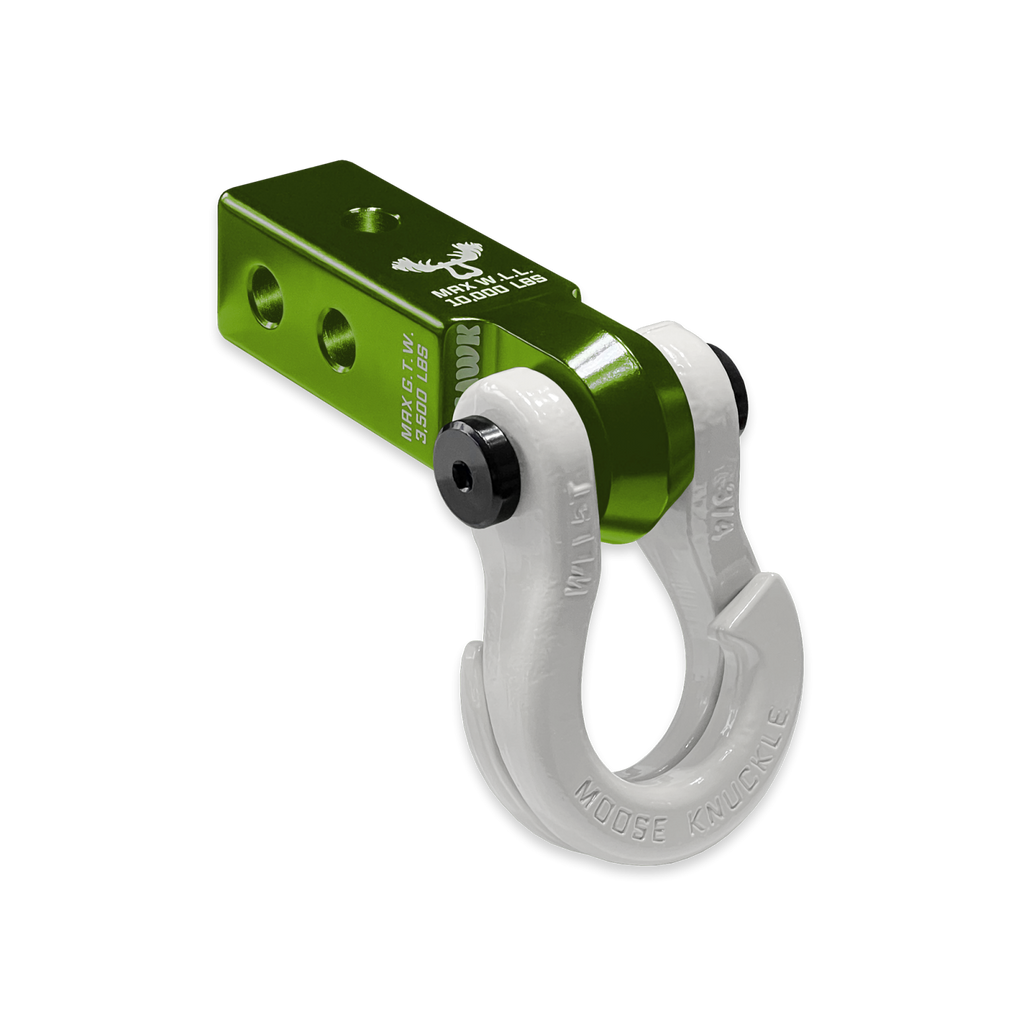 Jowl 3/4 Split Shackle and Mohawk 2.0 Receiver Combo Bean Green / Pure White Moose Knuckle Offroad