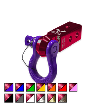 Load image into Gallery viewer, B'oh 3/4 Spin Pin Shackle and Mohawk 2.0 Receiver Combo Red Rum / Grape Escape Moose Knuckle Offroad