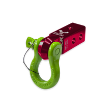 Load image into Gallery viewer, B'oh 3/4 Spin Pin Shackle and Mohawk 2.0 Receiver Combo Red Rum / Sublime Green Moose Knuckle Offroad