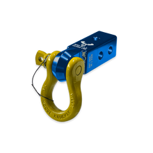 Load image into Gallery viewer, B'oh 3/4 Spin Pin Shackle and Mohawk 2.0 Receiver Combo Blue Pill / Detonator Yellow Moose Knuckle Offroad