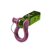 Load image into Gallery viewer, B'oh 3/4 Spin Pin Shackle and Mohawk 2.0 Receiver Combo Bean Green / Pretty Pink Moose Knuckle Offroad