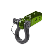 Load image into Gallery viewer, B'oh 3/4 Spin Pin Shackle and Mohawk 2.0 Receiver Combo Bean Green / Gun Gray Moose Knuckle Offroad