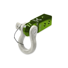 Load image into Gallery viewer, B'oh 3/4 Spin Pin Shackle and Mohawk 2.0 Receiver Combo Bean Green / Pure White Moose Knuckle Offroad