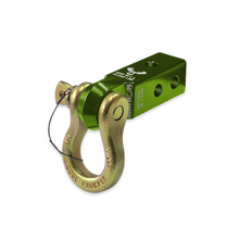 Load image into Gallery viewer, B'oh 3/4 Spin Pin Shackle and Mohawk 2.0 Receiver Combo Bean Green / Brass Knuckle Moose Knuckle Offroad