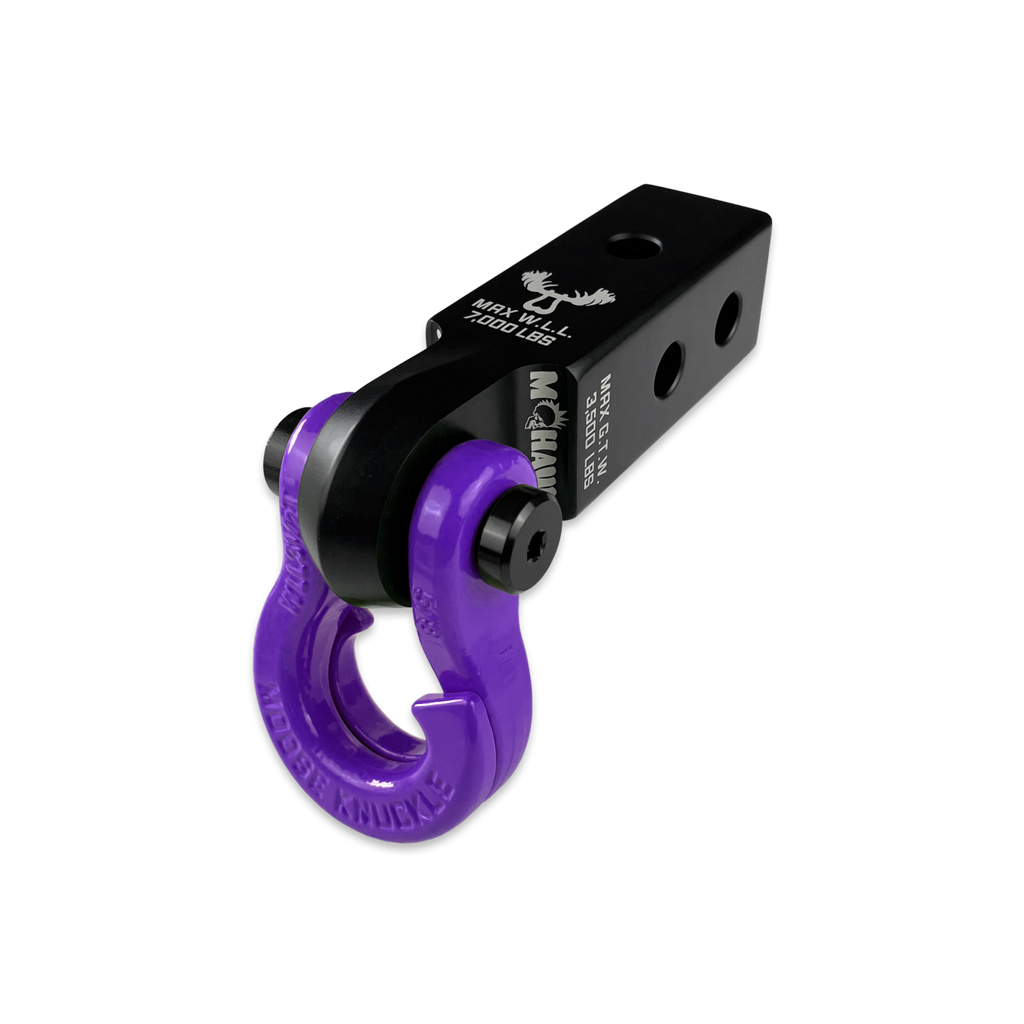 Jowl 5/8 Split Shackle and Mohawk 2.0 x 5/8 Receiver Combo Black Lung / Grape Escape Moose Knuckle Offroad
