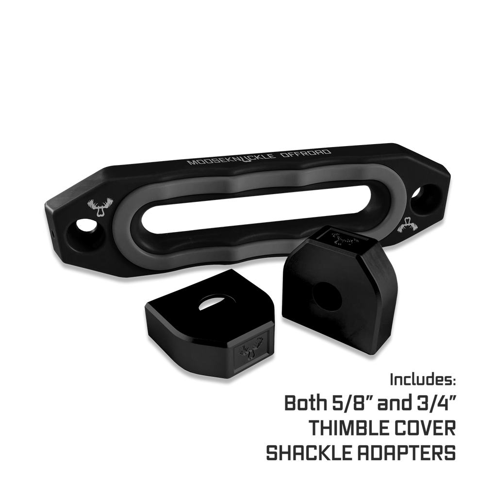 Jawse Winch Fairlead Black Lung / Gun Gray Moose Knuckle Offroad