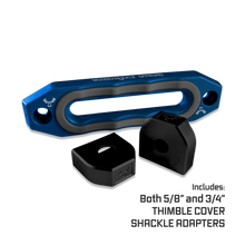 Load image into Gallery viewer, Jawse Winch Fairlead Blue Pill / Gun Gray Moose Knuckle Offroad