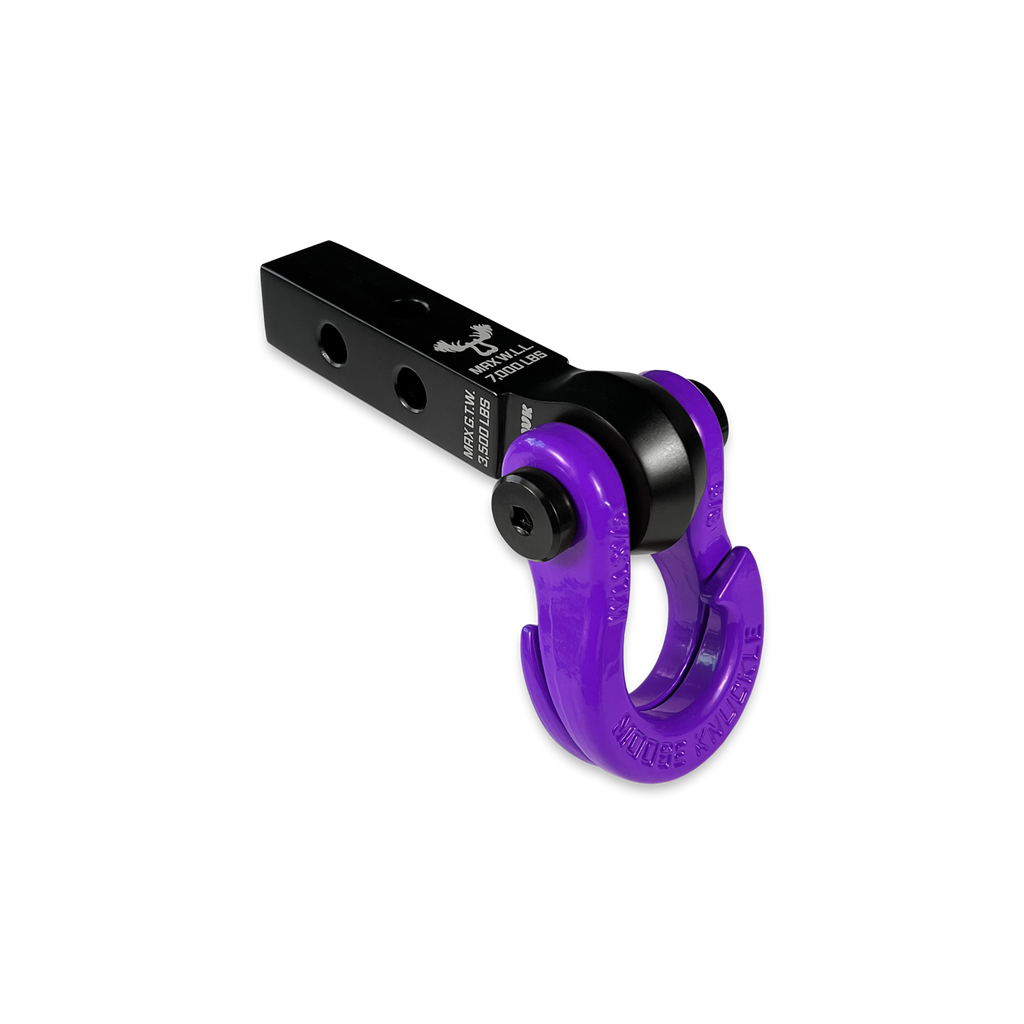 Jowl 5/8 Split Shackle and Mohawk 1.25 Receiver Combo Black Lung / Grape Escape Moose Knuckle Offroad