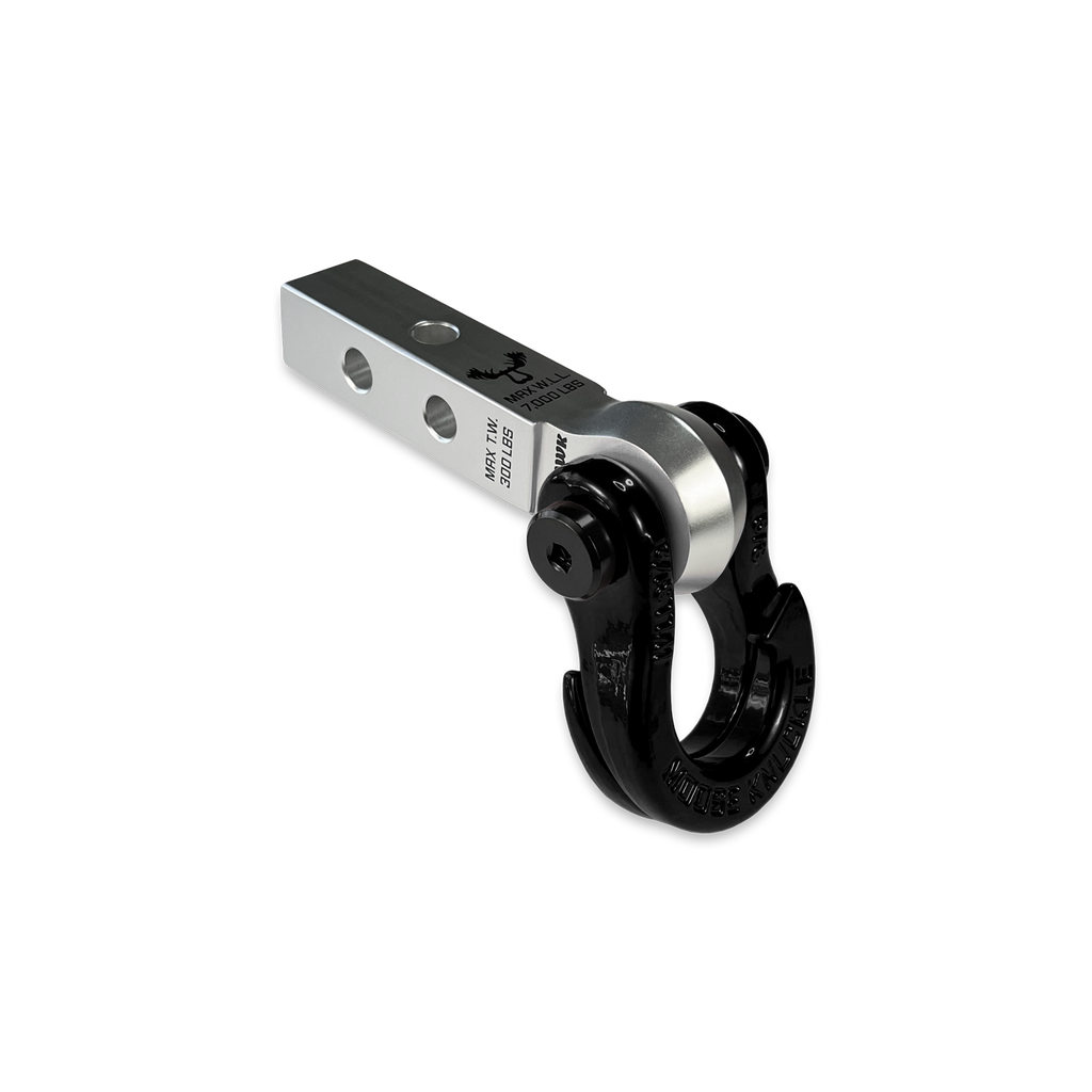 Jowl 5/8 Split Shackle and Mohawk 1.25 Receiver Combo Atomic Silver / Black Hole Moose Knuckle Offroad