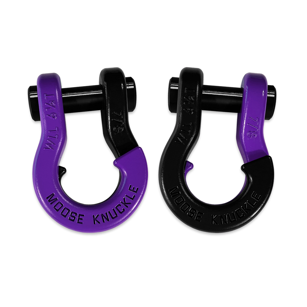 Jowl Recovery Split Shackle 7/8 Grape Escape and Black Hole Combo Moose Knuckle Offroad