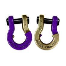 Load image into Gallery viewer, Jowl Recovery Split Shackle 7/8 Grape Escape and Brass Knuckle Combo Moose Knuckle Offroad