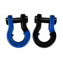 Load image into Gallery viewer, Jowl Recovery Split Shackle 7/8 Blue Balls and Black Hole Combo Moose Knuckle Offroad