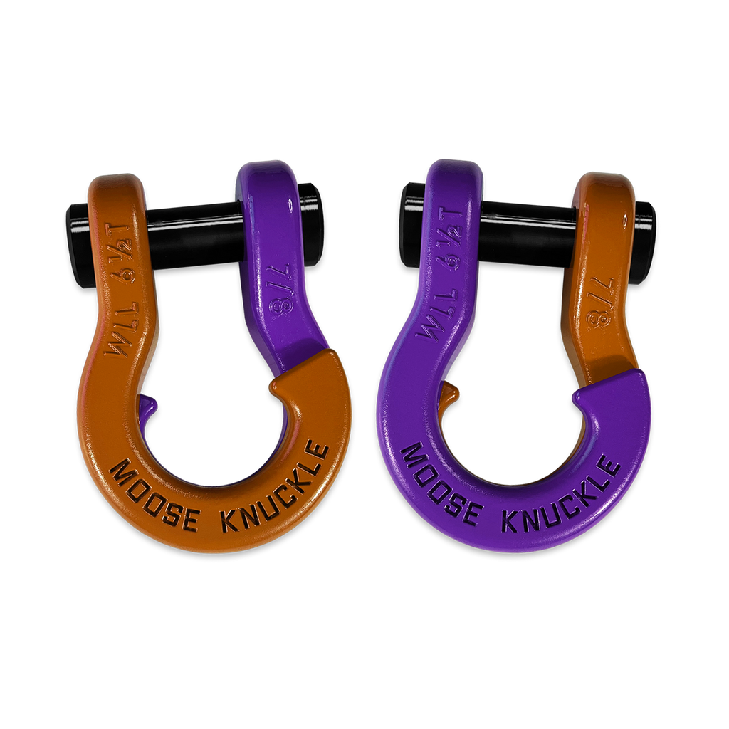 Jowl Recovery Split Shackle 7/8 Obscene Orange and Grape Escape Combo Moose Knuckle Offroad