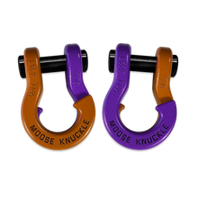 Load image into Gallery viewer, Jowl Recovery Split Shackle 7/8 Obscene Orange and Grape Escape Combo Moose Knuckle Offroad
