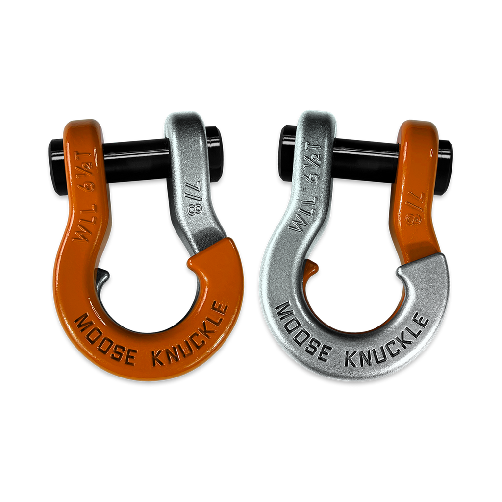 Jowl Recovery Split Shackle 7/8 Obscene Orange and Nice Gal Combo Moose Knuckle Offroad