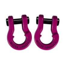 Load image into Gallery viewer, Jowl Recovery Split Shackle 7/8 Pogo Pink and Pogo Pink Combo Moose Knuckle Offroad