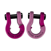 Load image into Gallery viewer, Jowl Recovery Split Shackle 7/8 Pogo Pink and Pretty Pink Combo Moose Knuckle Offroad