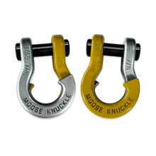 Load image into Gallery viewer, Jowl Recovery Split Shackle 7/8 Nice Gal and Detonator Yellow Combo Moose Knuckle Offroad