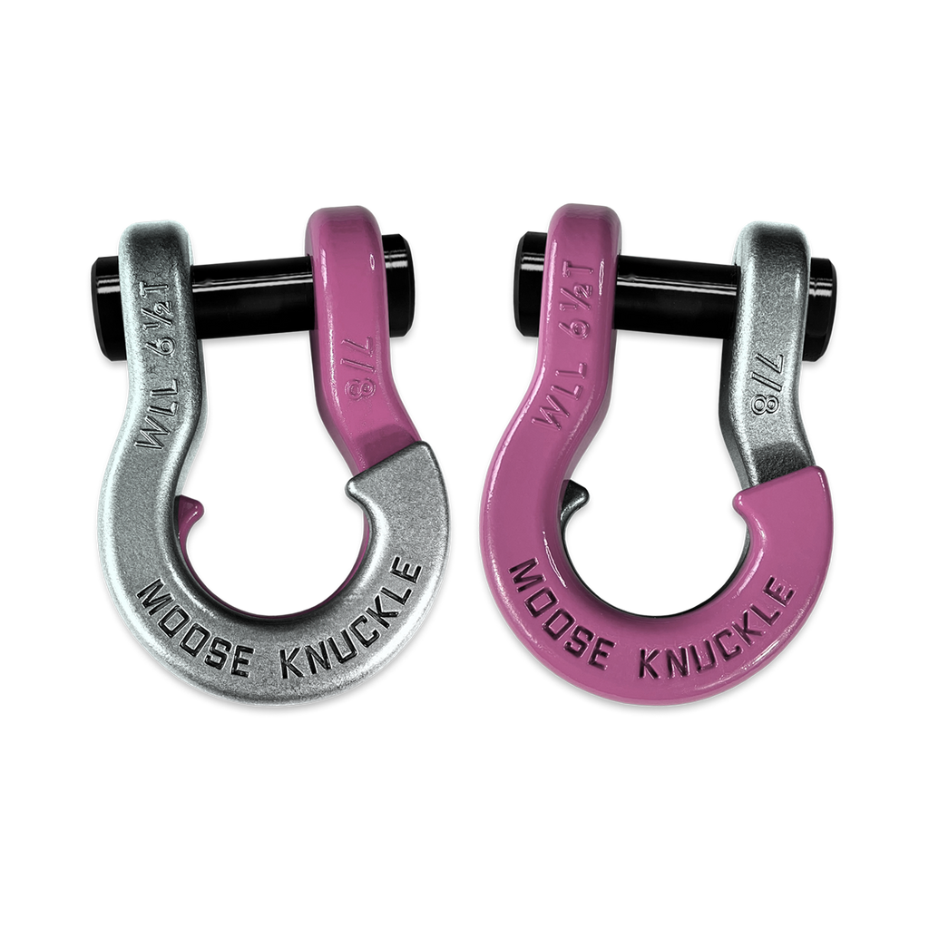 Jowl Recovery Split Shackle 7/8 Nice Gal and Pretty Pink Combo Moose Knuckle Offroad