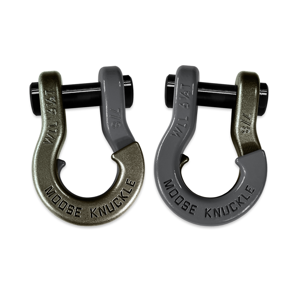 Jowl Recovery Split Shackle 7/8 Raw Dog and Gun Gray Combo Moose Knuckle Offroad