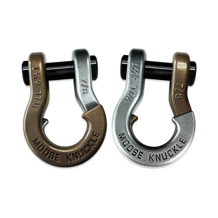 Jowl Recovery Split Shackle 7/8 Buff Bronze and Nice Gal Combo Moose Knuckle Offroad